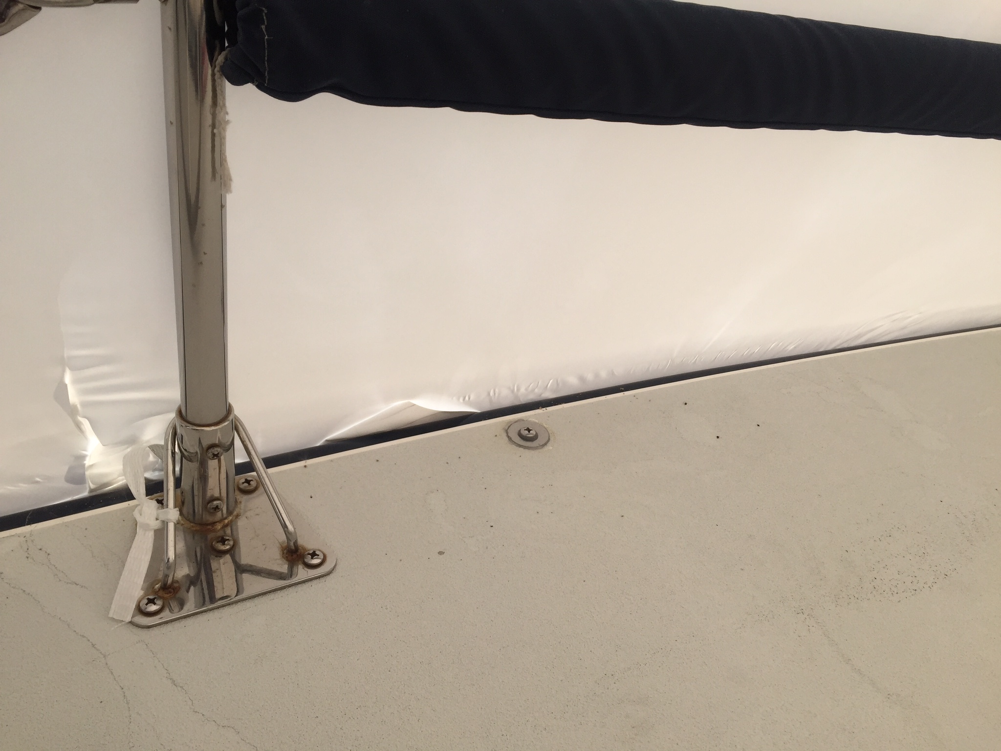 Replaced gate stanchion